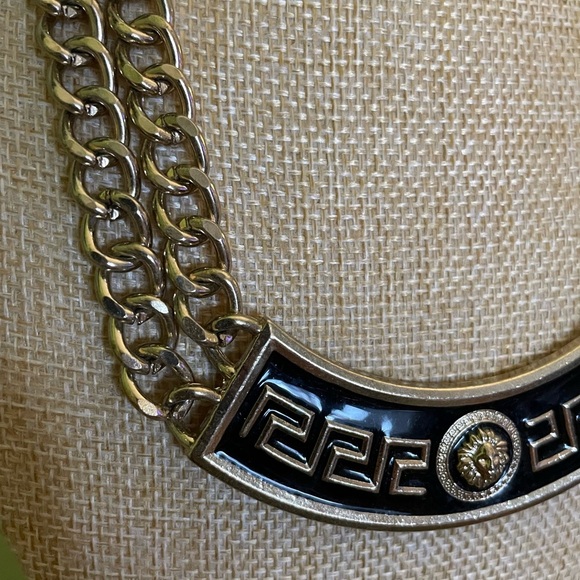 Vintage Greek Key Pattern Gold and Silver Jewelry Set - Picture 5 of 11